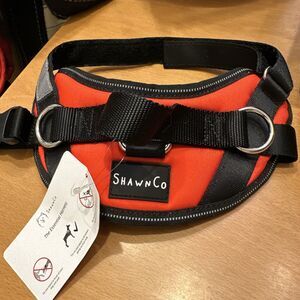 Dog Harness Size Small in Mustang Red and Black ShawnCo